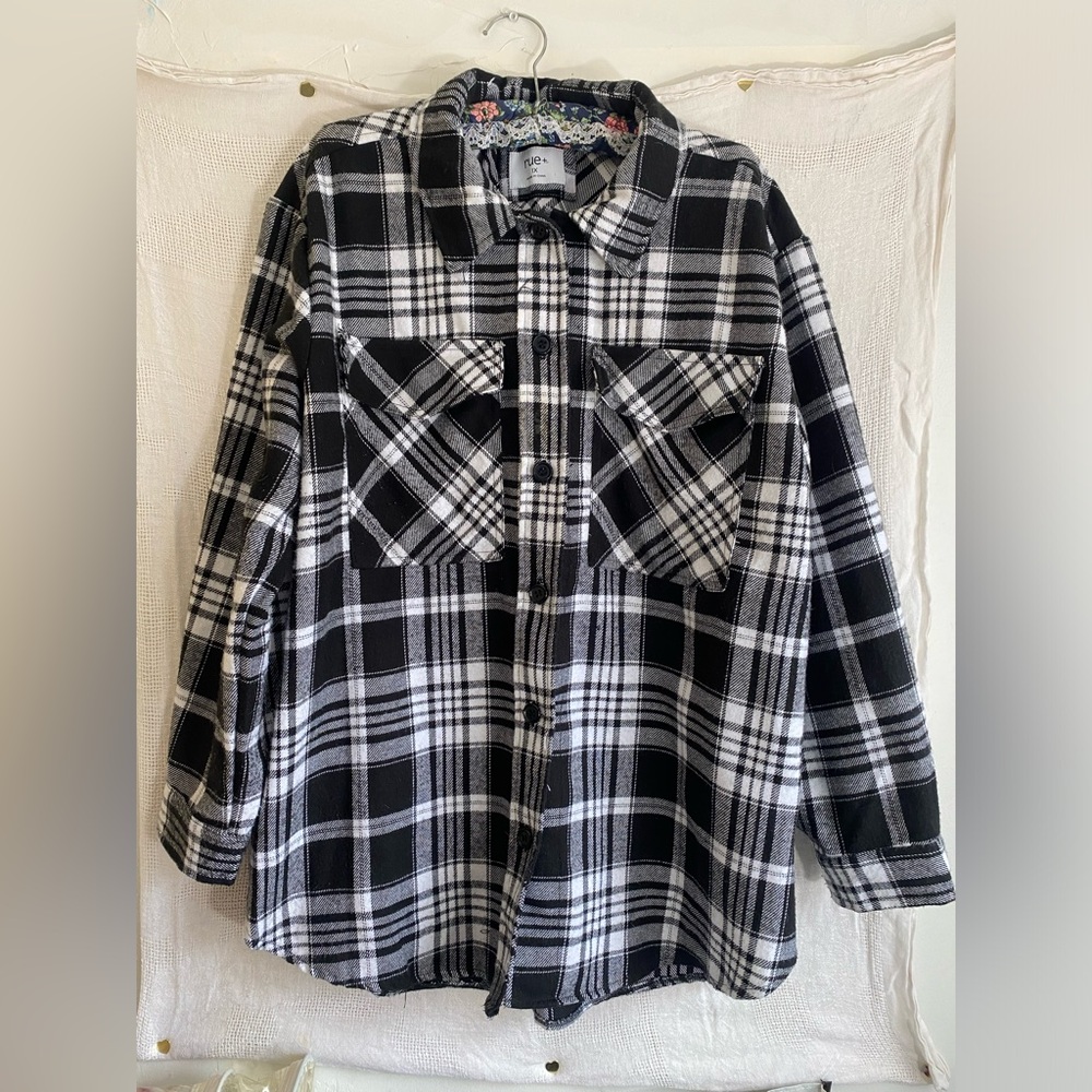Rue 21 Button Up Flannel Top